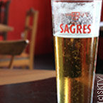 Bière Sagres à Lisbonne