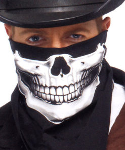 Bandana tête de mort forme triangle à nouer