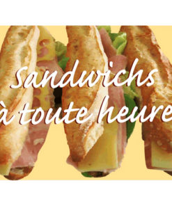 Déco style bistrot : pancarte Sandwiches à toute heure