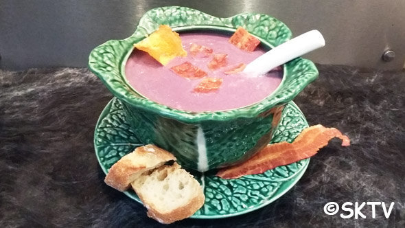 soupe violette Halloween