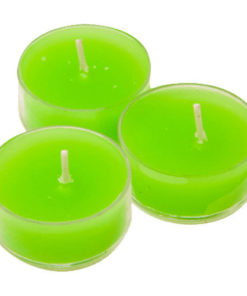 bougies chauffe-plat halloween coloris vert fluo