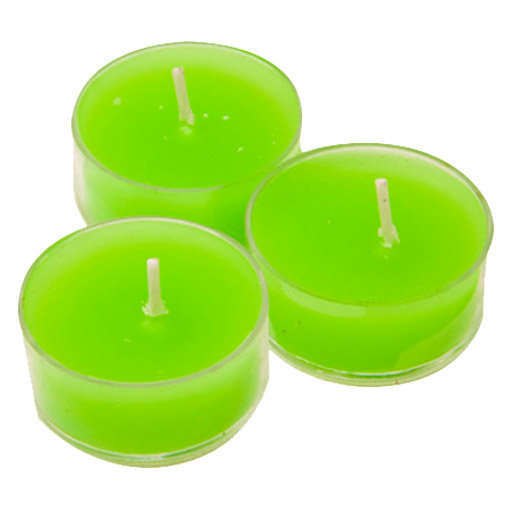 bougies chauffe-plat halloween coloris vert fluo