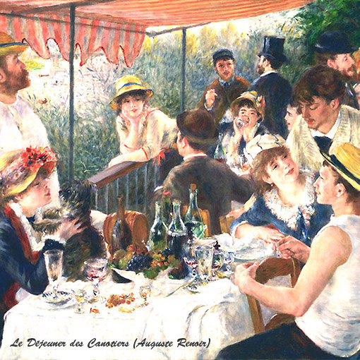 Le canotier pique-nique vu par Renoir