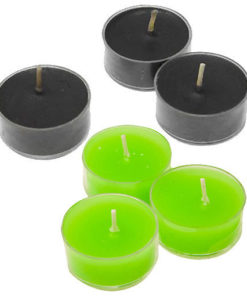 bougies chauffe-plat halloween noir ou vert fluo