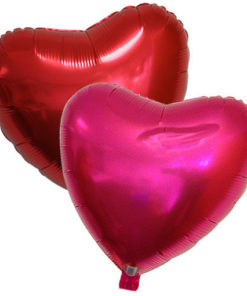 Ballon alu St Valentin rouge ou rose chatoyant : une belle idée cadeau !