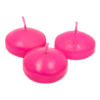 Bougies flottantes fuchsia en lot de 4