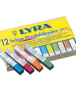 Etui de 12 craies couleur carrées Lyra sur fond blanc
