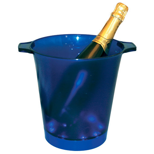 seau à champagne led bleu
