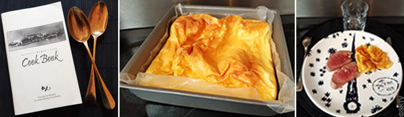 Montage 3 photos Yorkshire Pudding et livre de recettes d'Alcatraz